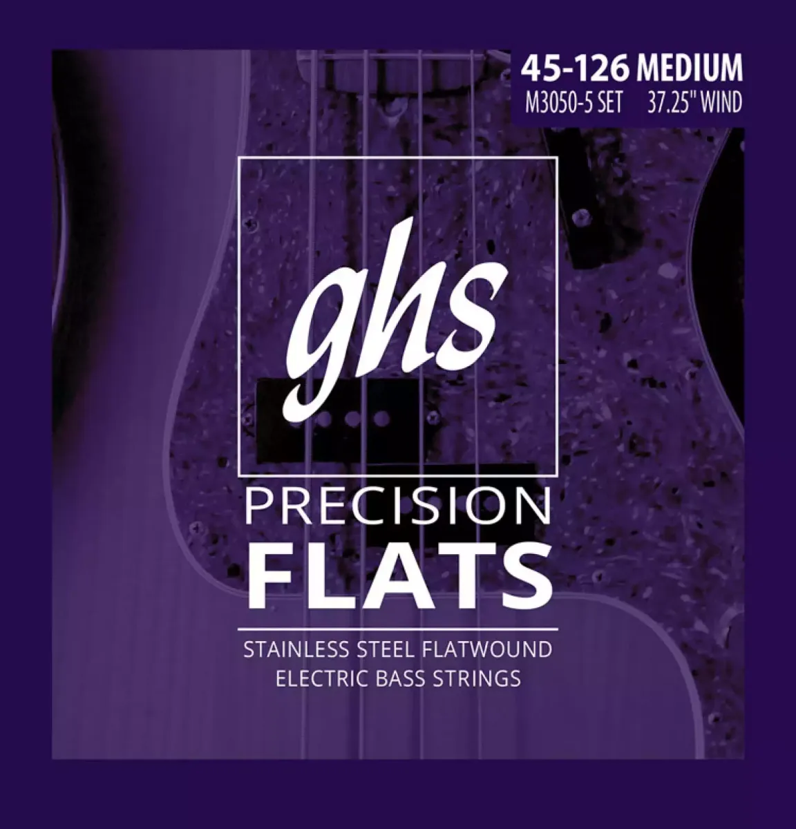 GHS M3050 45-126 Precision Flats Flatwound Long Scale 5-String - Ž...
