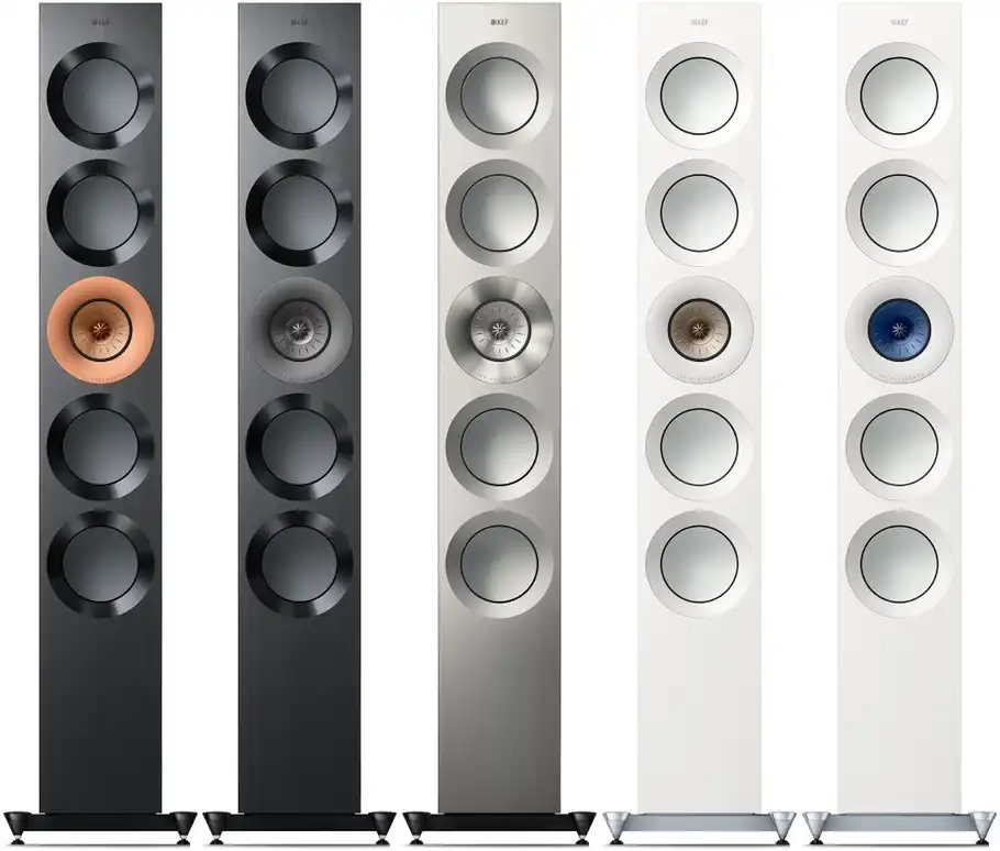 KEF Reference 5 Meta High Gloss White/ Champagne High Gloss Black/ ...