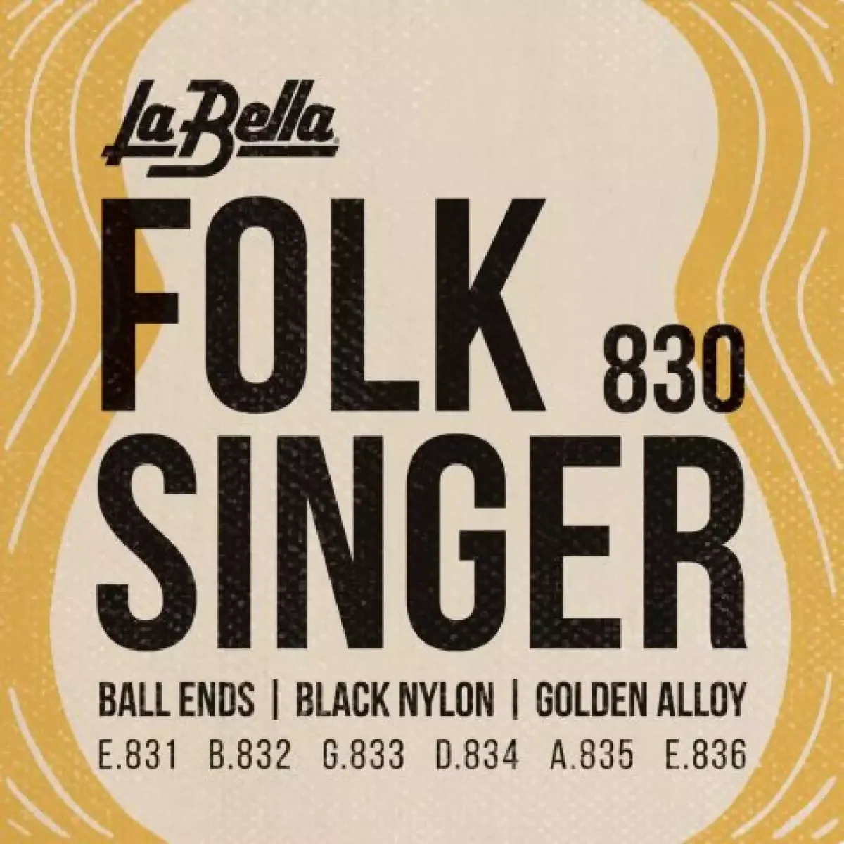 La Bella 830 Folk Singer - Žice za klasičnu gitaru sa kuglicom