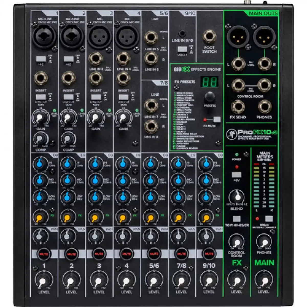 MACKIE ProFX10v3 - Pasivna mikseta - Mikseta bez snage