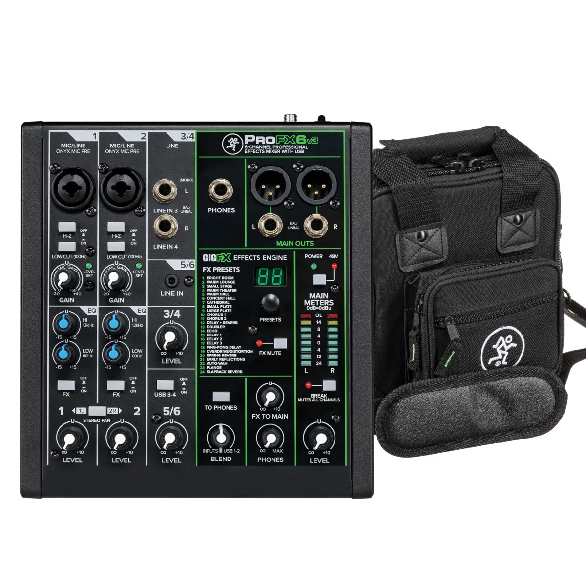 MACKIE ProFX6v3 - Pasivna mikseta - Mikseta bez snage + POKLON TORB...