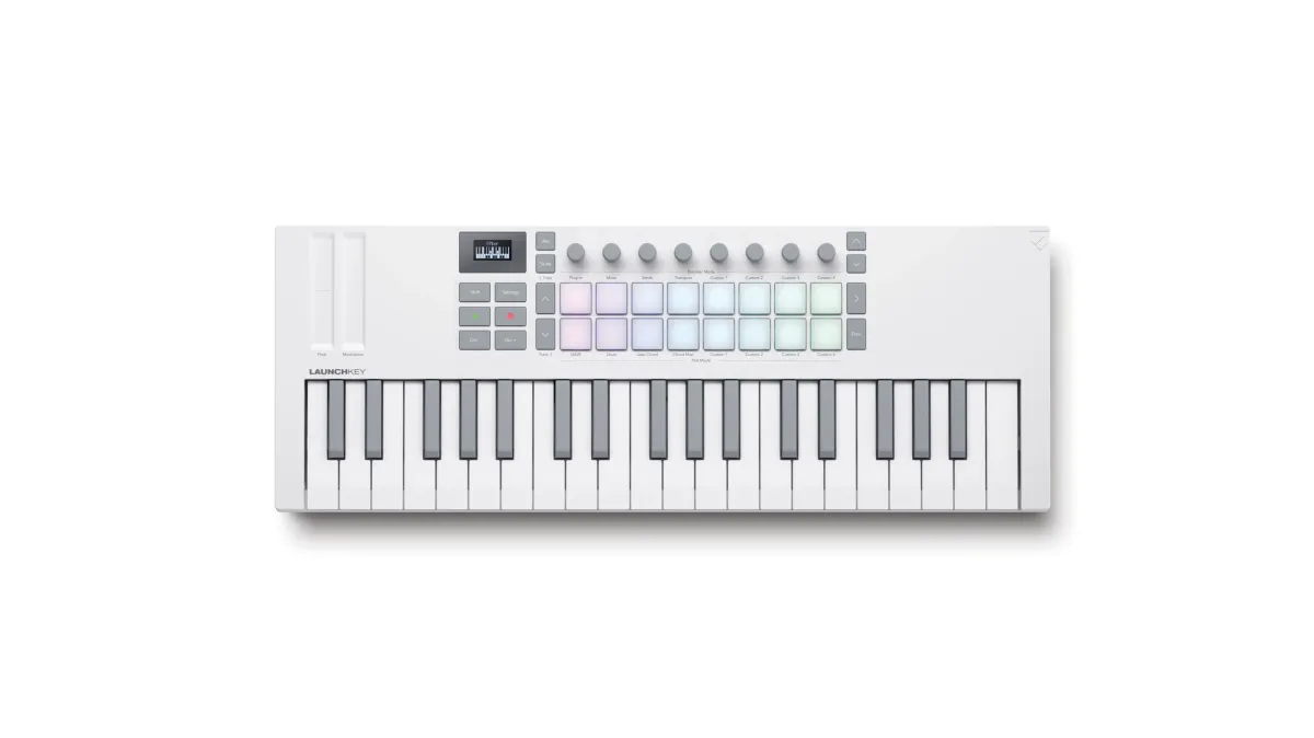Novation Launchkey Mini 37 MK4 White - MIDI Klavijatura