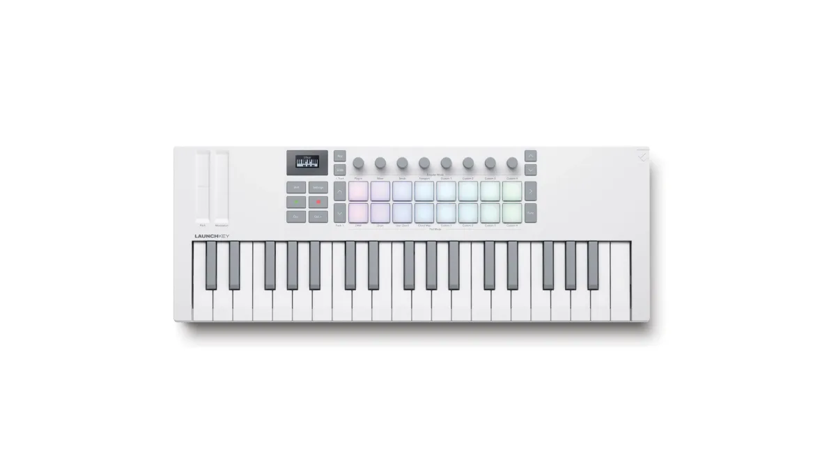 NOVATION Launchkey Mini37 MK4 White - MIDI klavijatura