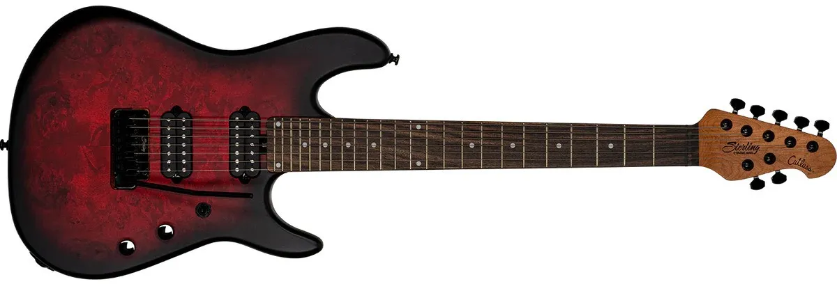 Sterling Richardson 7 Dark Scarlet Burst Satin - Električna gitara
