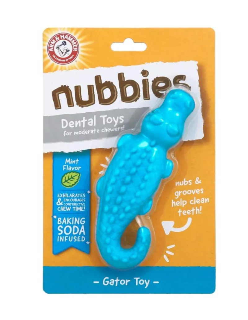 ARM & HAMMER: NUBBIES GATOR DENTAL TOY FOR DOGS MINT FLAVOR - SINGLE PACK