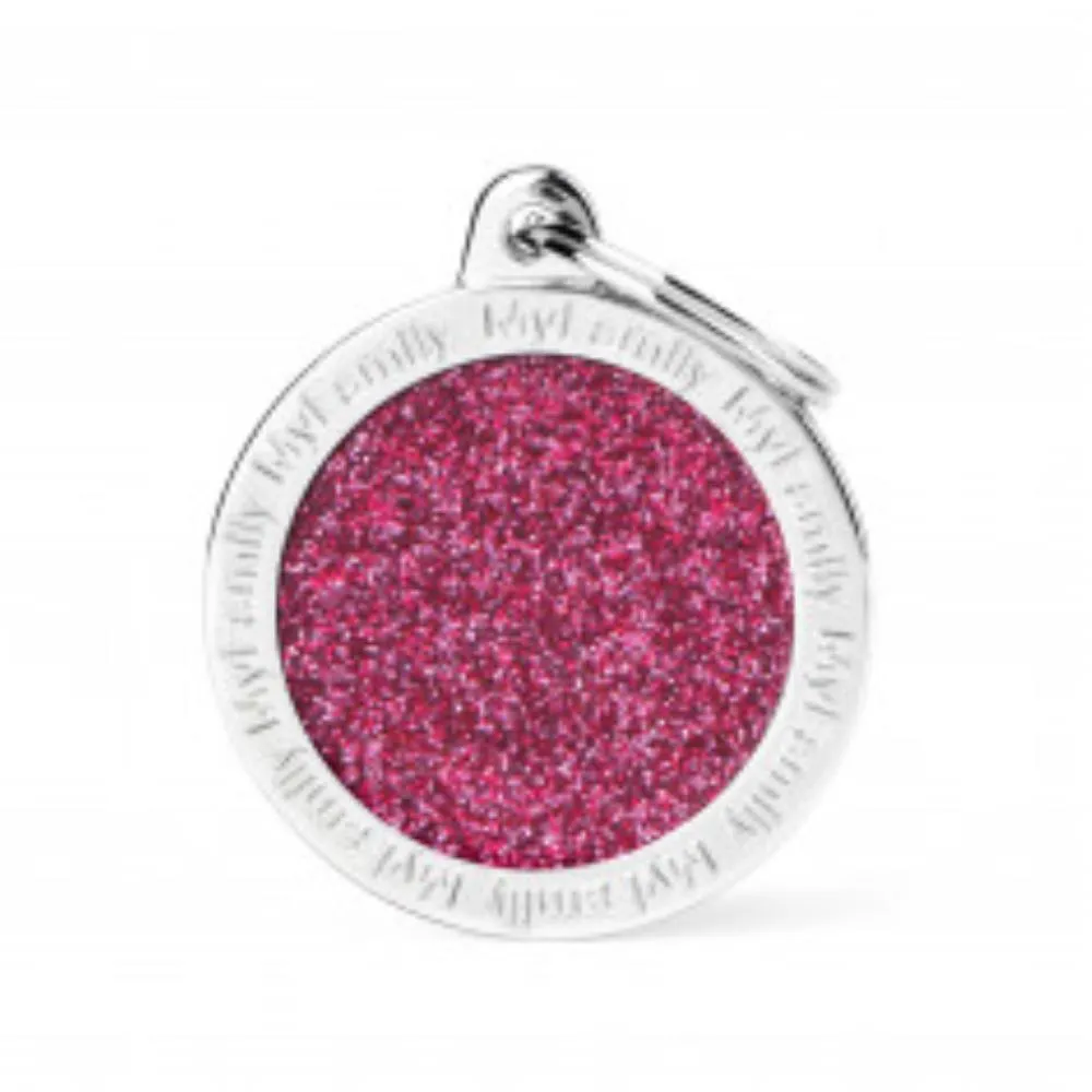 BIG CIRCLE GLITTER PINK