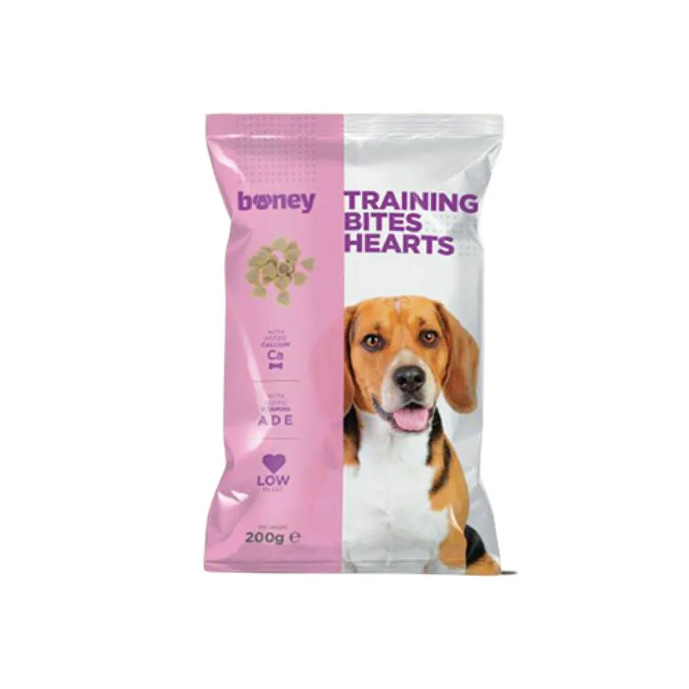 BONEY TRAINING BITES HEARTS 200G