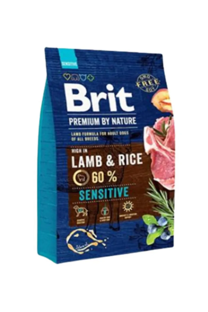 BRIT PREMIUM BY NATURE SENSITIVE JAGNJETINA I PIRINAČ