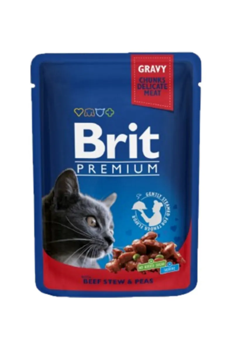 BRIT PREMIUM SOS ZA MACKE - GOVEDINA I GRASAK 100G