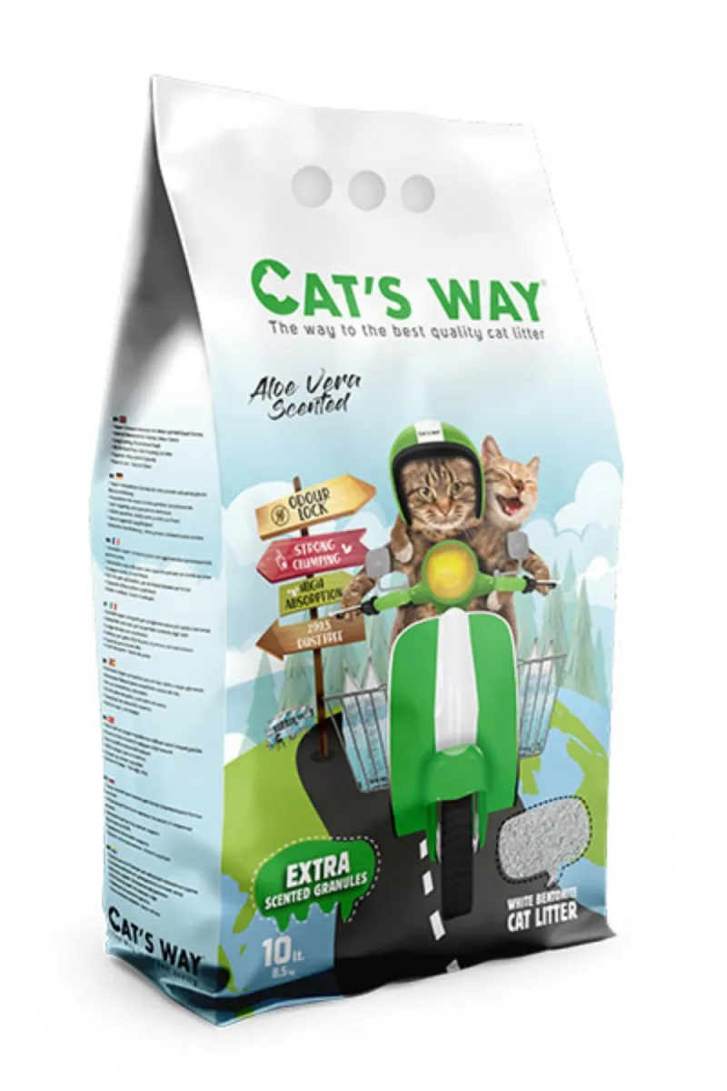 CATS WAY ALOE VERA POSIP ZA MACKE 10L