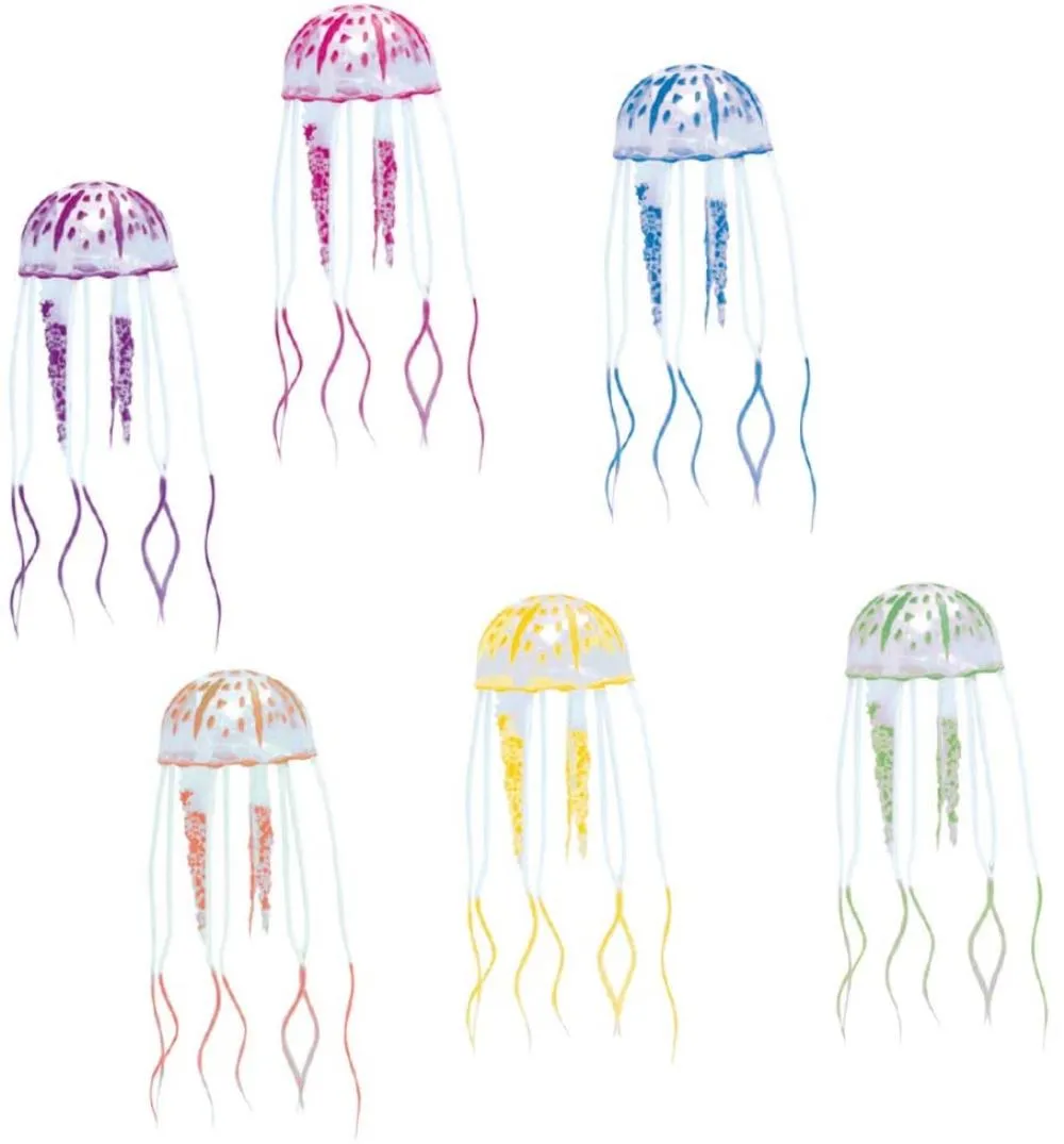 DEKORACIJA FLUO JELLY FISH 5X16.5CM