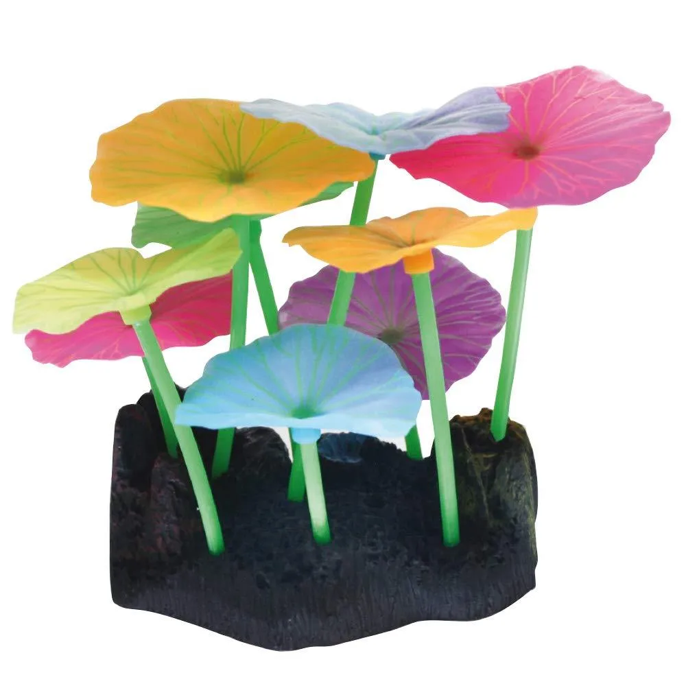 DEKORACIJA FLUO REEF LOTUS 9.8X7.5X11CM