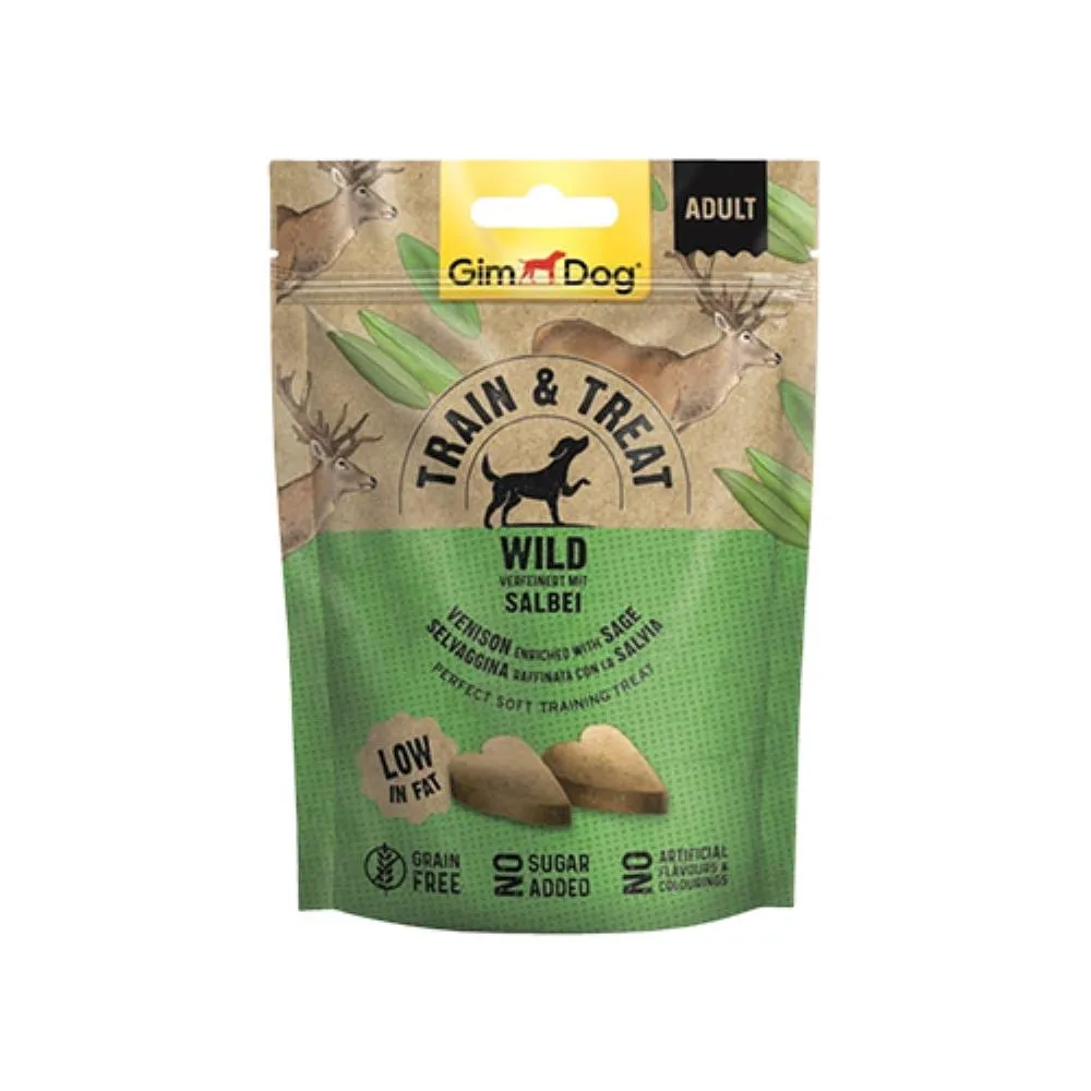 D.GIMDOG TRAIN &TREAT DIVLJAC I ZALFIJA, POSLASTICA ZA PSE 125 G
