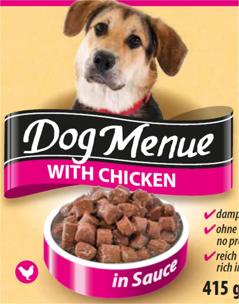 DOG MENU PILETINA 415G