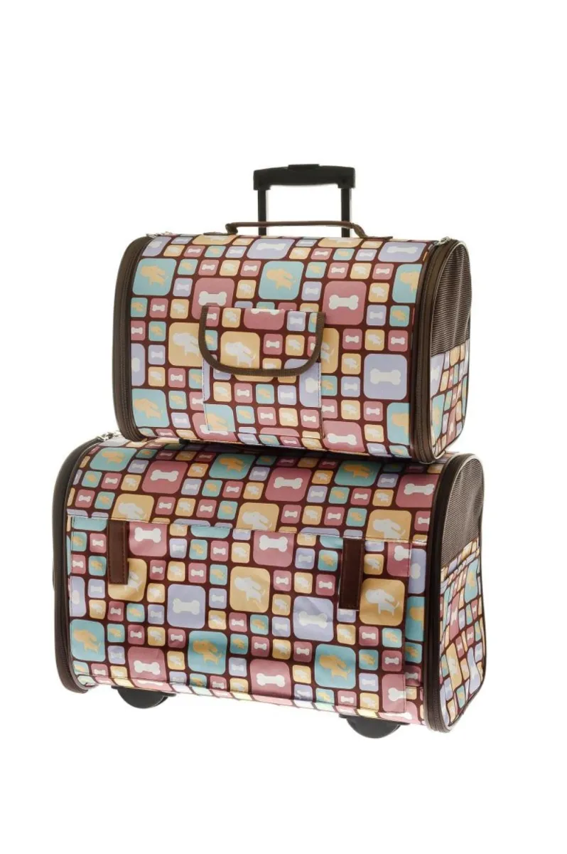 D.torbe MONDO TROLLEY+BAG 53X27X35-42X24X27