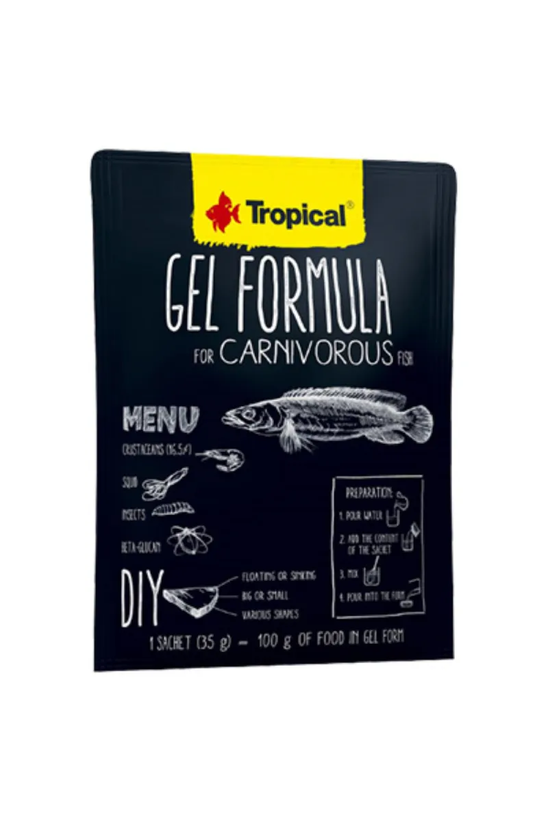 GEL FORMULA FOR CARNIVOROUS FISH 35G