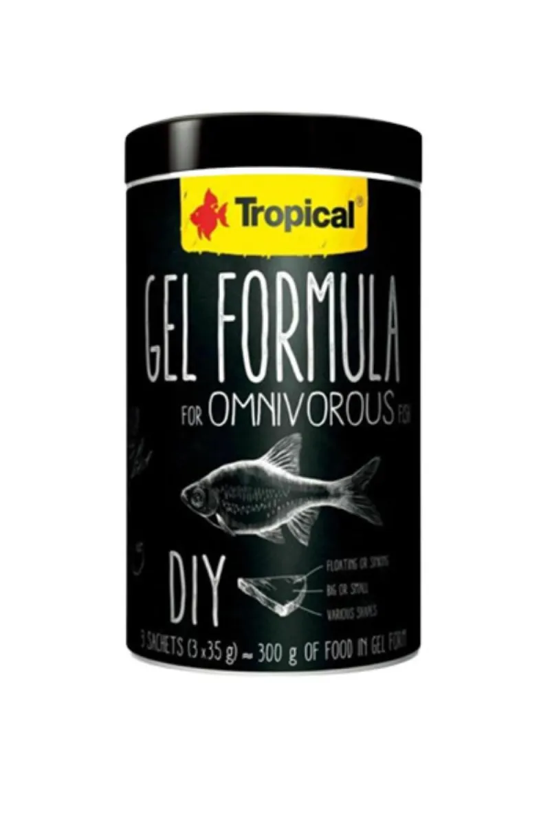 GEL FORMULA FOR OMNIVOROUS FISH 1000ML/105G (3X35G)