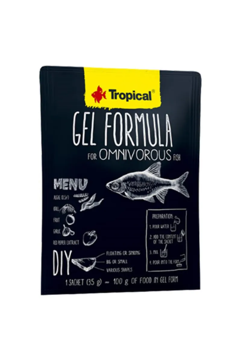 GEL FORMULA FOR OMNIVOROUS FISH 35G