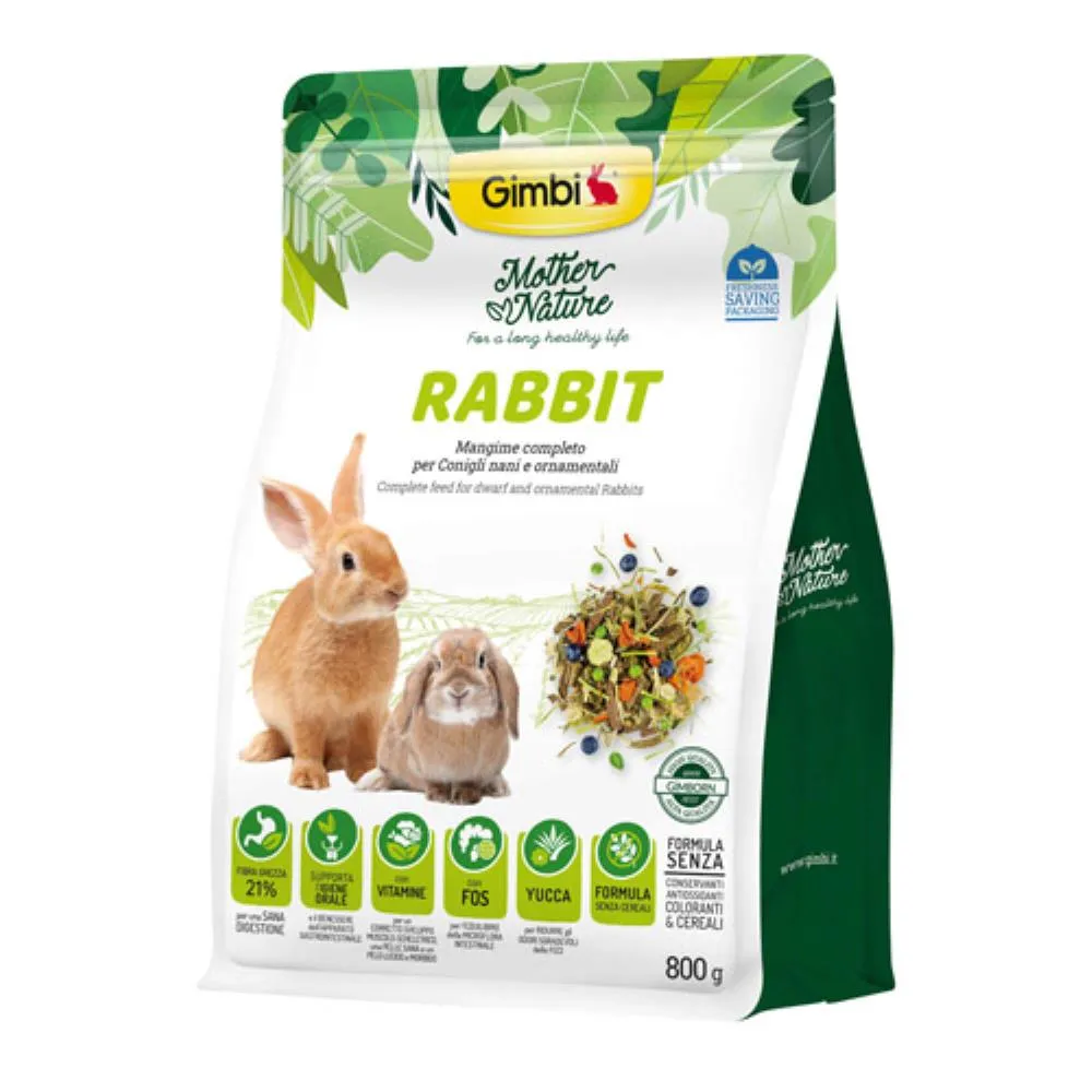 GIMBI MOTHER NATURE HRANA ZA PATULJASTE KUNICE 800 G