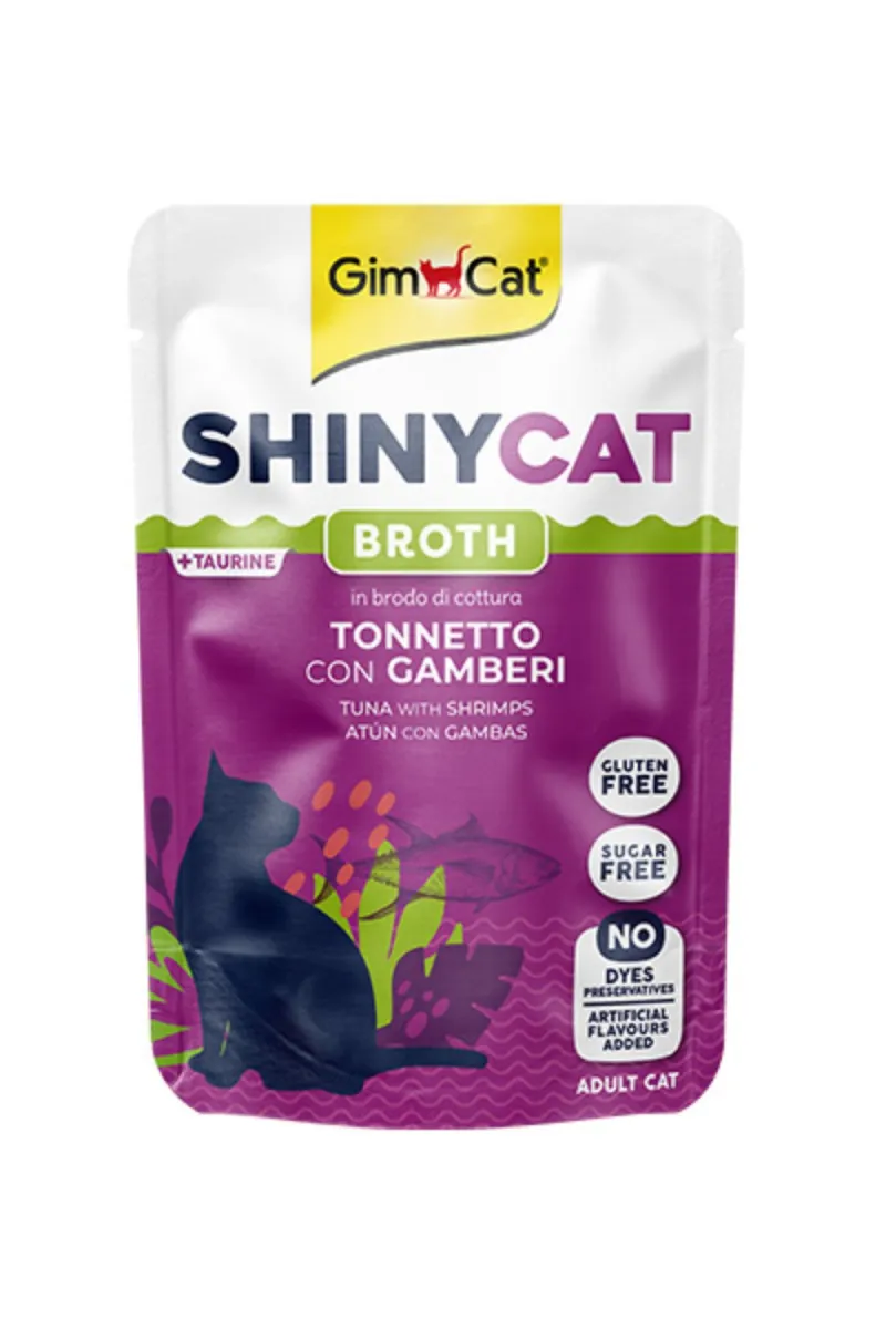 GIMCAT SHINYCAT TUNA I SKAMPI, SOS ZA MACKE 70G