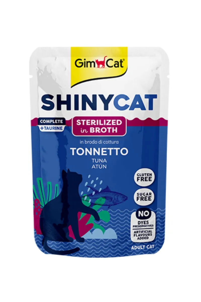 GIMCAT SHINYCAT TUNA, SOS ZA STERILISANE MACKE 70G
