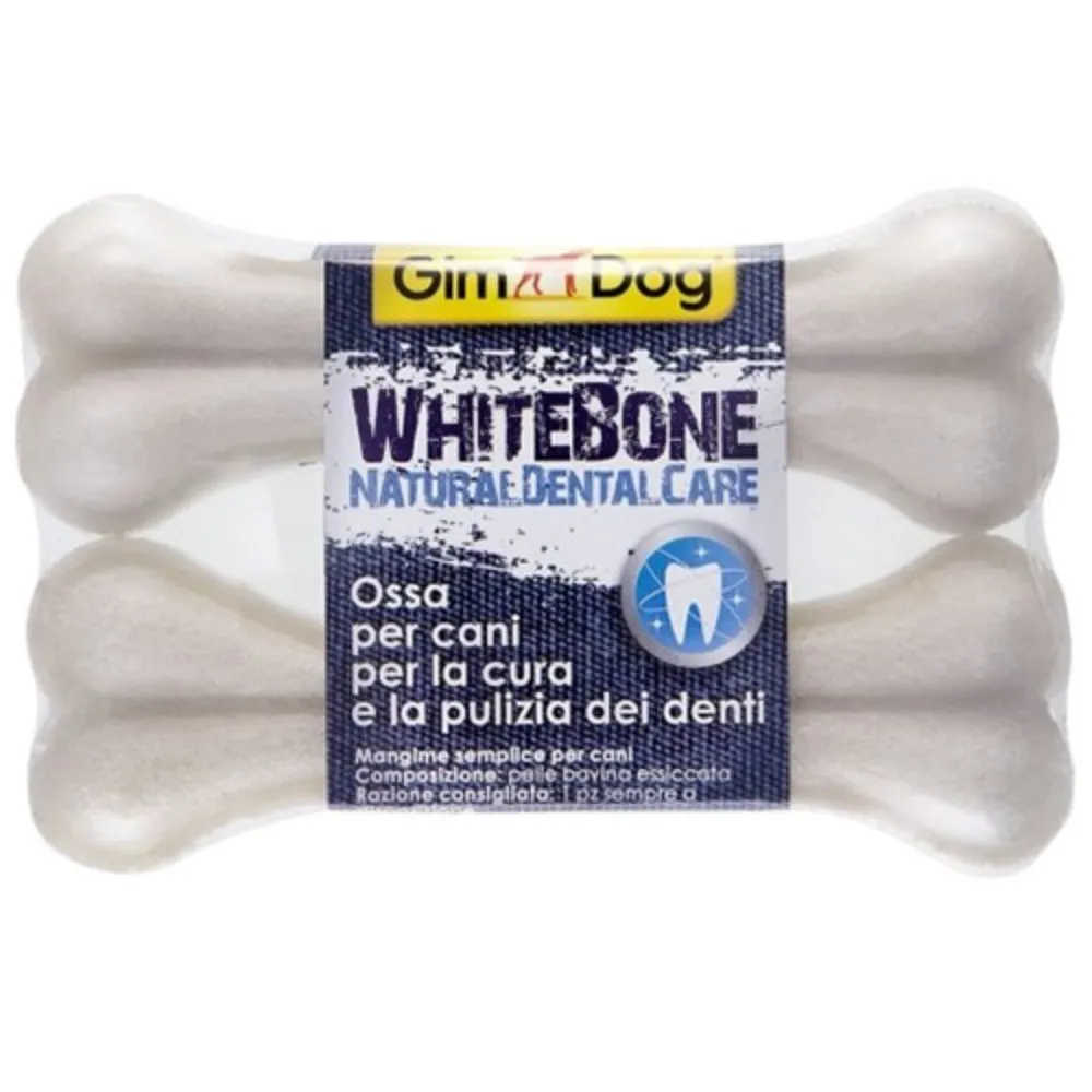 GIMDOG WHITEBONE OSSO - PRIRODNA DENTALNA POSLASTICA ZA PSE 70G (2KOM)