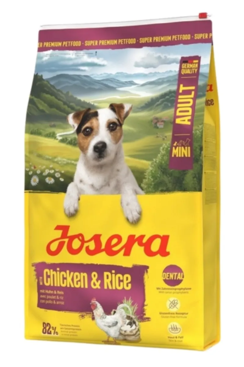 JOSERA MINI ADULT WITH CHICKEN & RICE 10KG