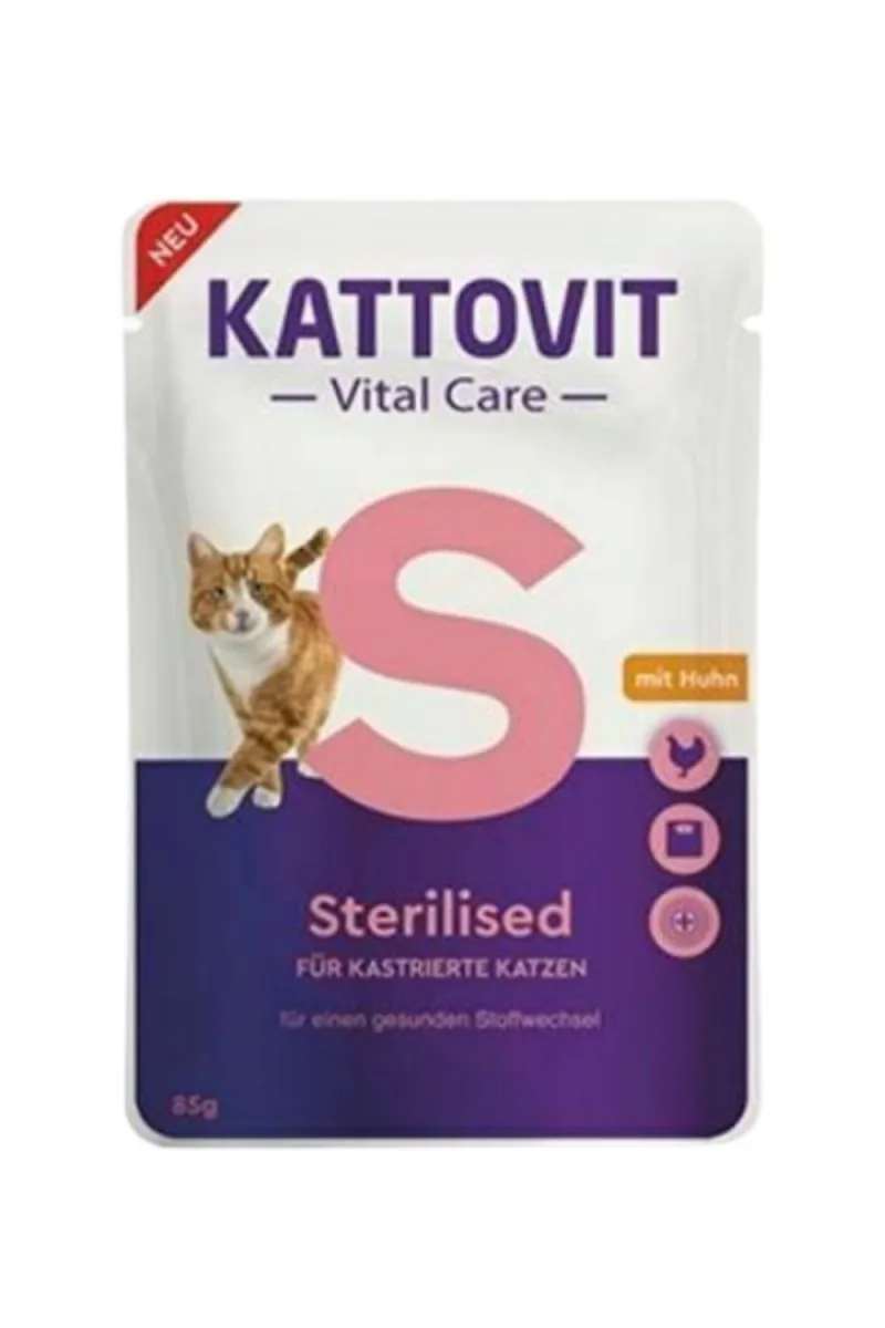 KATTOVIT VITAL CARE STERILISED, SOS ZA MACKE 85G