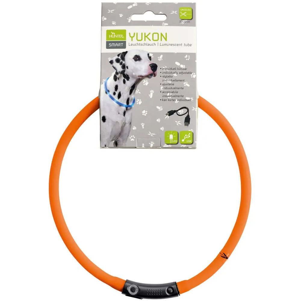 LED svetleci obruc Jukon narandzast, 20-70 cm