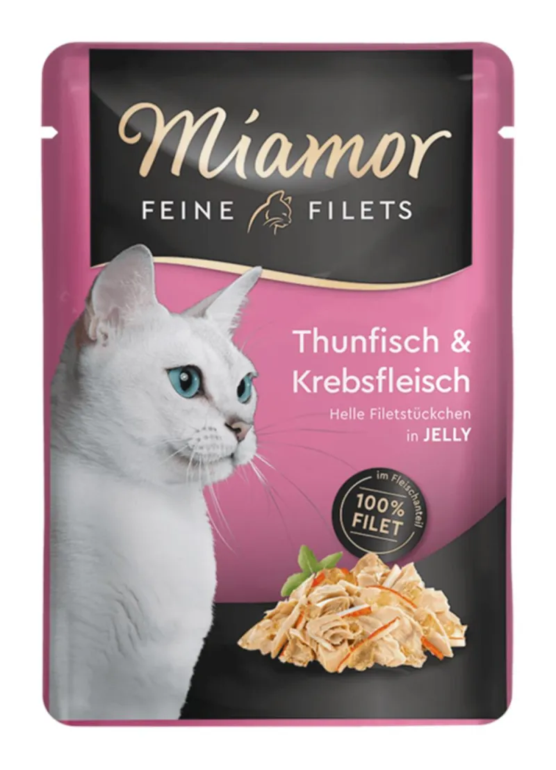 MIAMOR FEINE FILETS TUNA I KRABA, SOS ZA MACKE 100G
