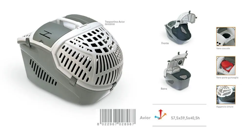 MPS AVIOR PLASTICNI TRANSPORTER 57,5*39,5*40,5 CM