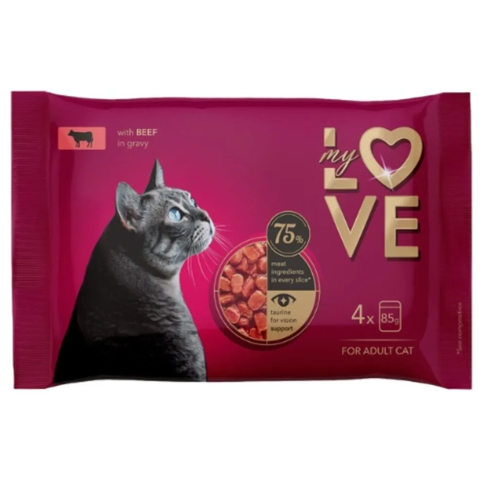 MY LOVE SOS ZA MACKE GOVEDINA 4X85G