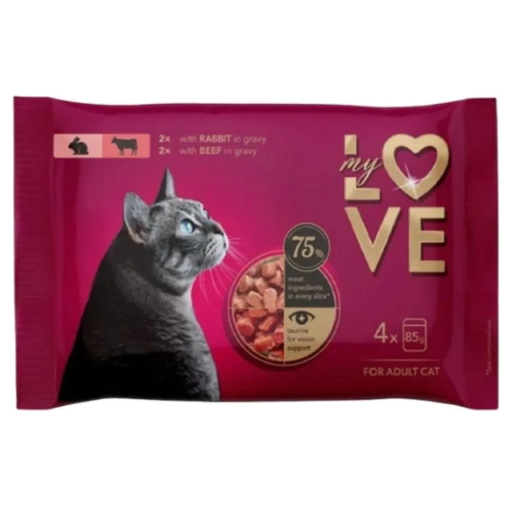 MY LOVE SOS ZA MACKE ZECETINA I GOVEDINA 4X85G