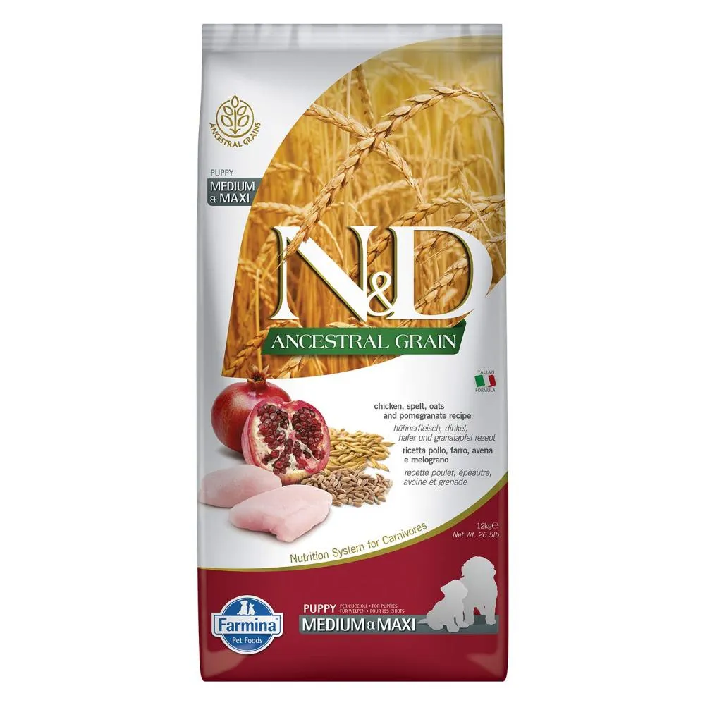 N&D AG Puppy Chicken&Pomegranate Medium&Maxi