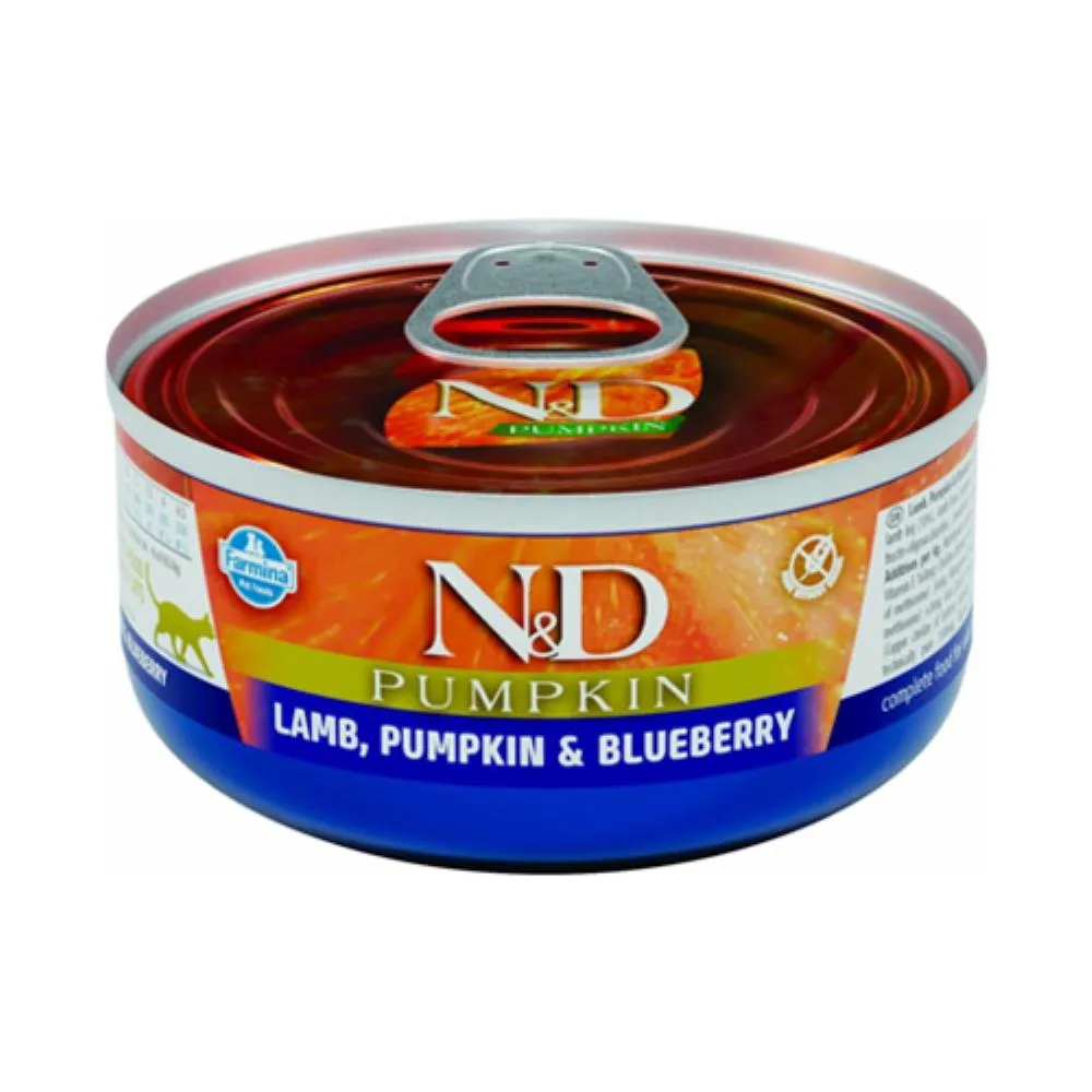 N&D CAN CAT LAMB, PUMPKIN&BLUEBERRY 70G