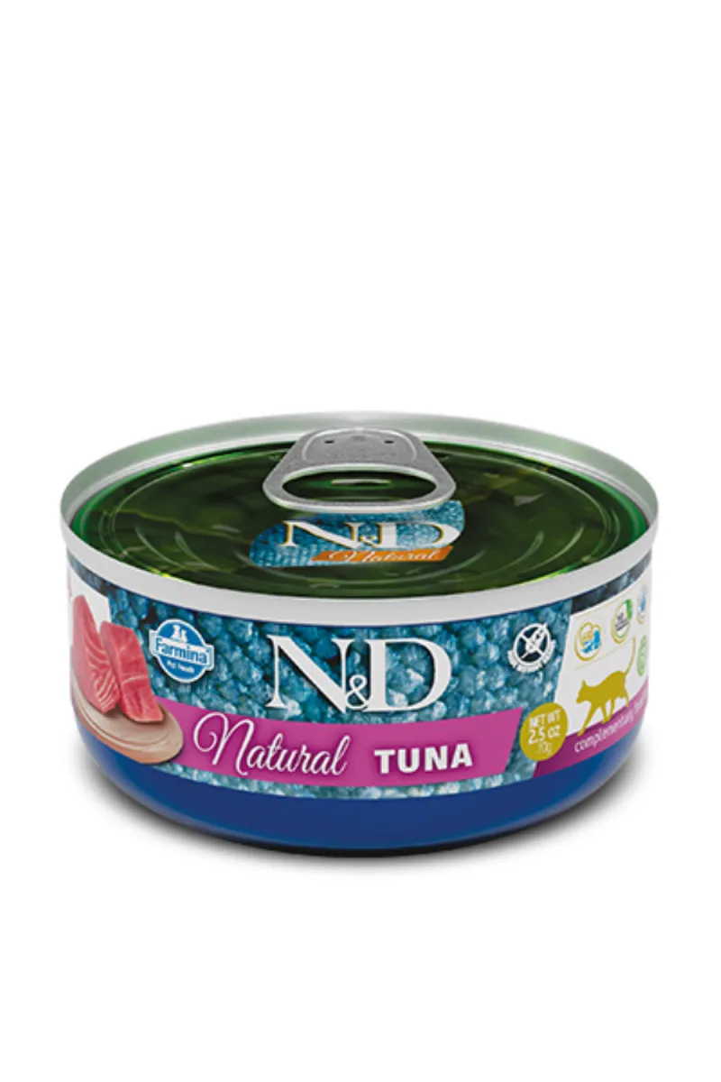 N&D CAN CAT NATURAL TUNA 70G