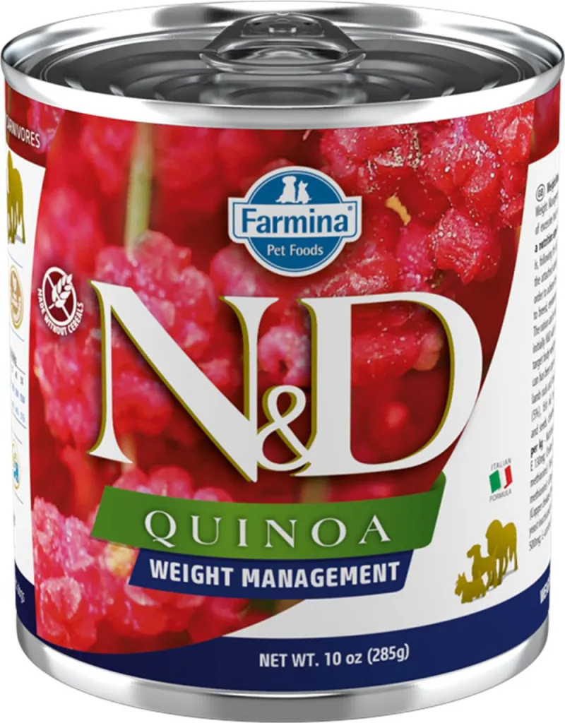 N&D CAN DOG QUINOA WEIGHT MANAGEMENT 285G