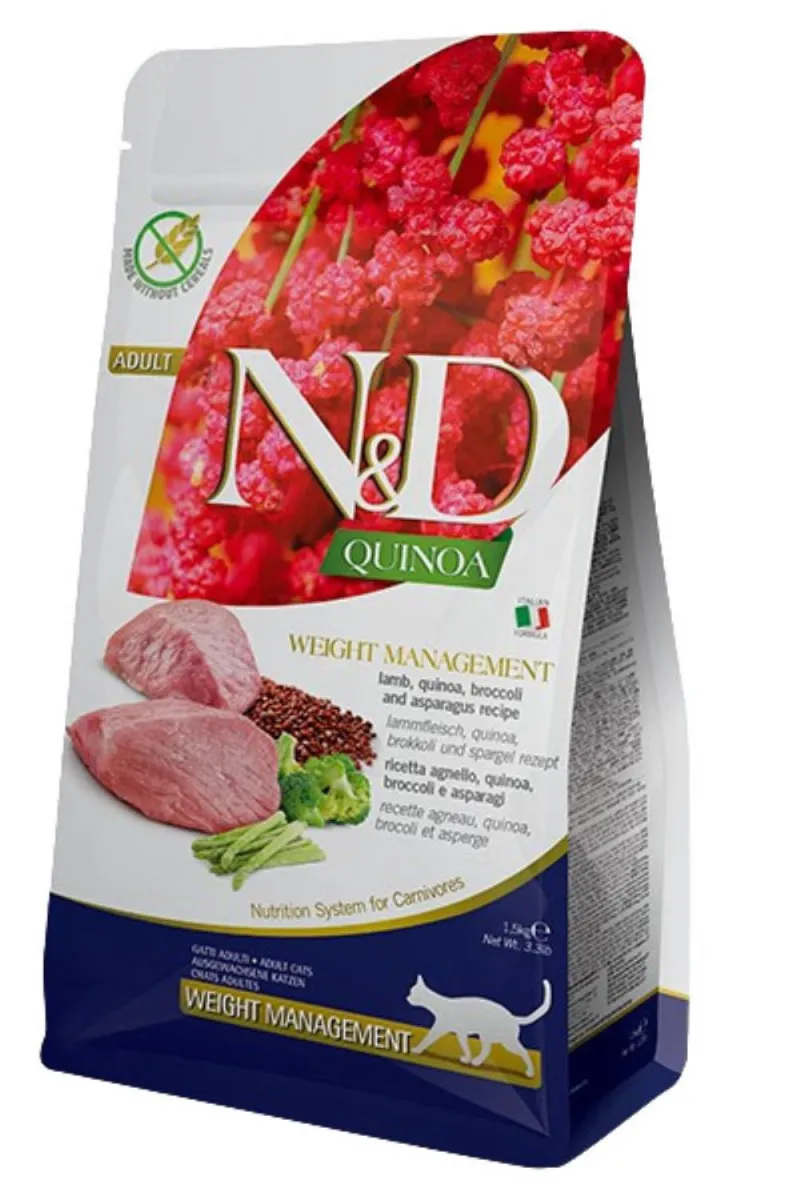 N&D CAT QUINOA WEIGHT MANAGEMENT LAMB&ARTICHOKE