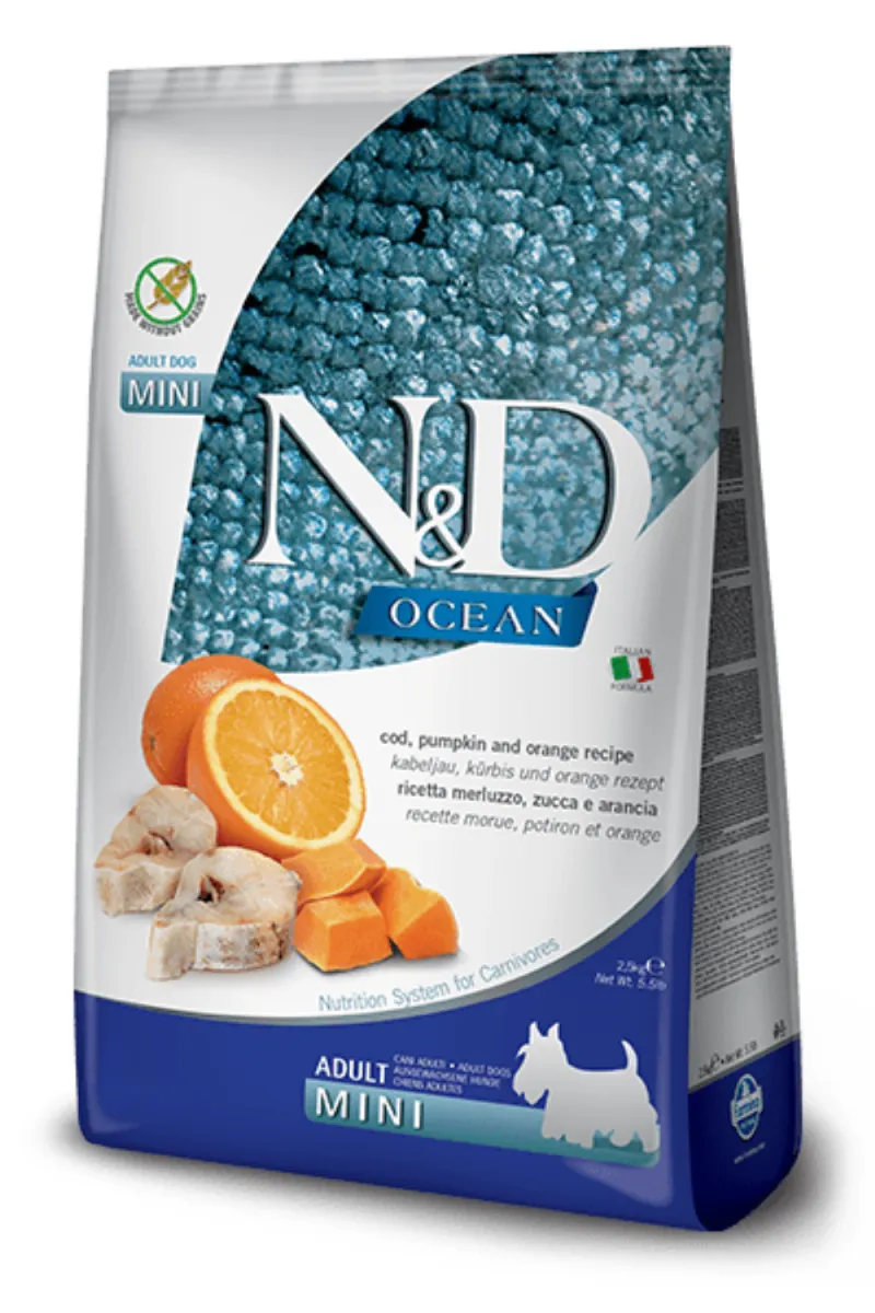 N&D OCEAN CODFISH PUMPKIN&ORANGE MINI