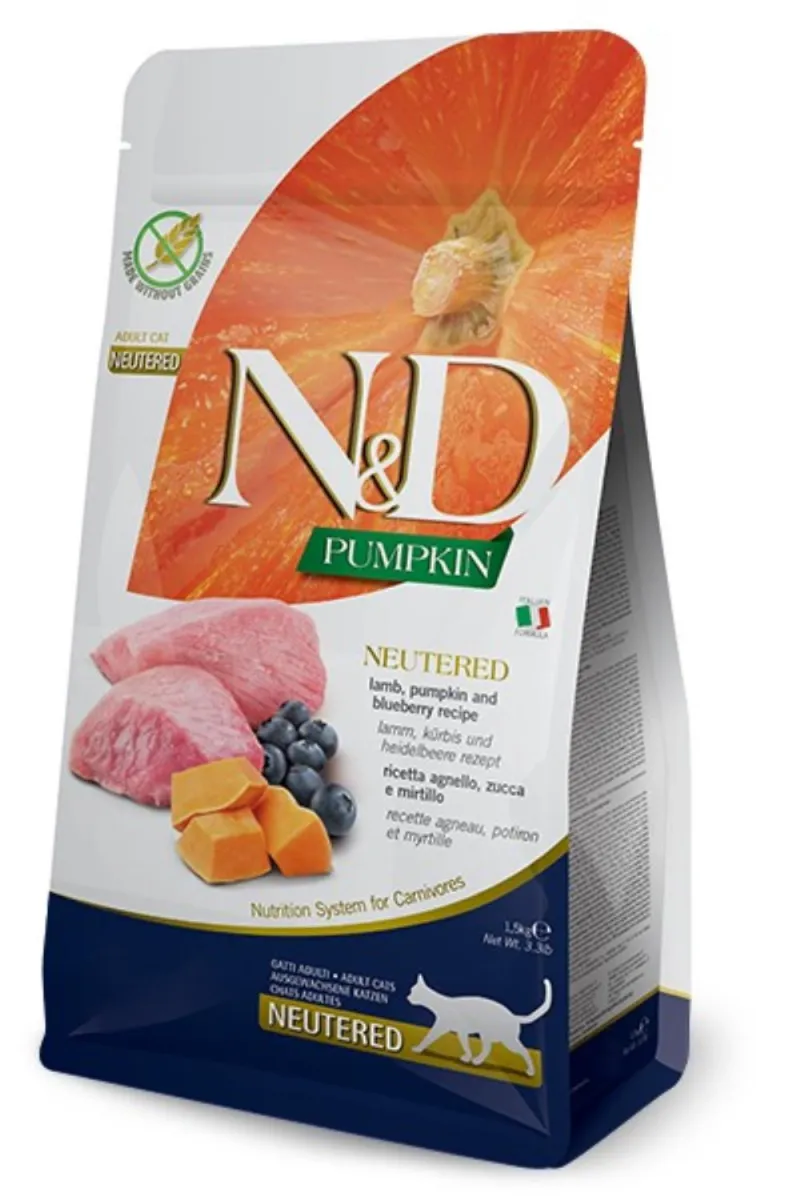 N&D PUMPKIN CAT NEUTERED LAMB&BLUEBERRY