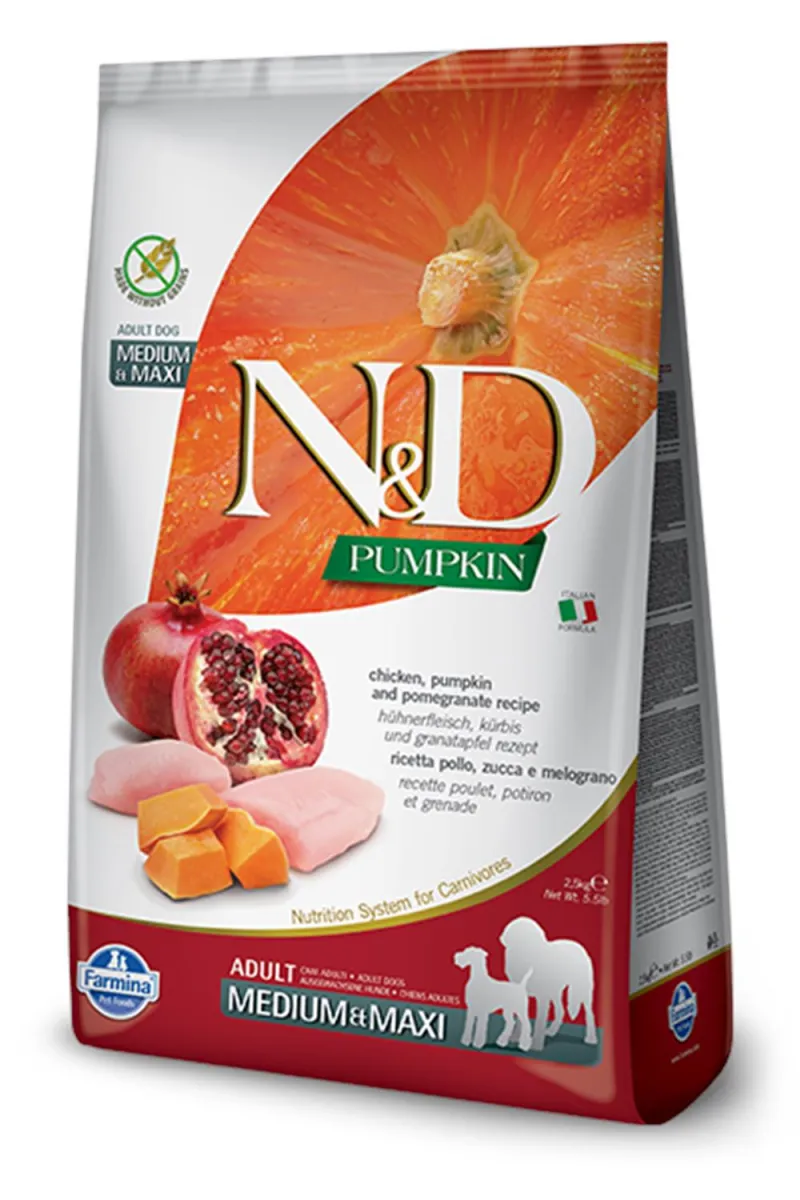 N&D Pumpkin Chicken&Pomegranate Medium&Maxi