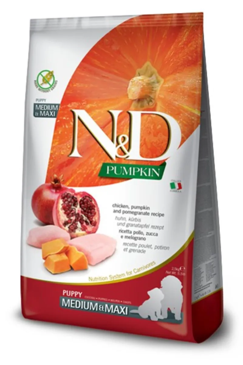 N&D PUMPKIN PUPPY CHICKEN&POMEGRANATE MEDIUM&MAXI