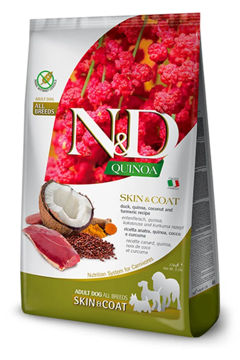N&D QUINOA SKIN&COAT DUCK&COCONUT MEDIUM&MAXI 7KG