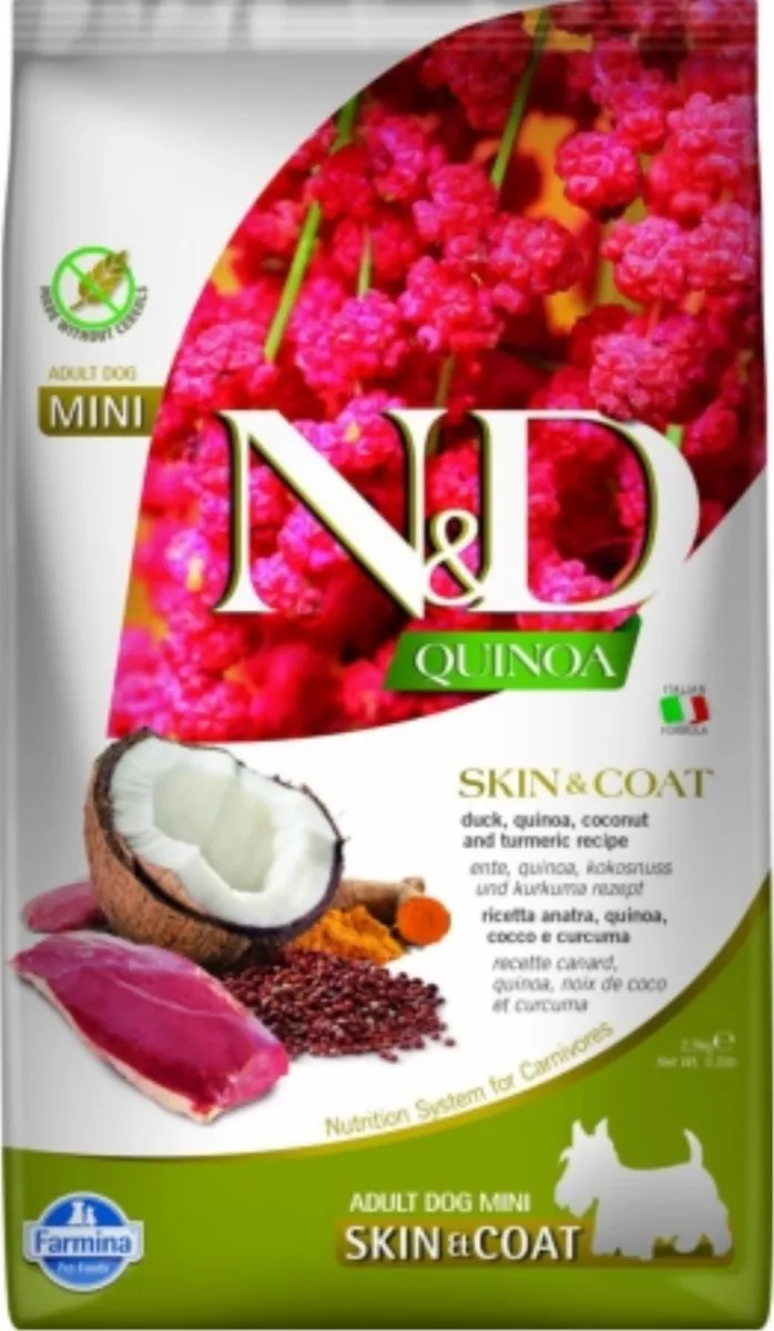 N&D QUINOA SKIN&COAT DUCK&COCONUT MINI