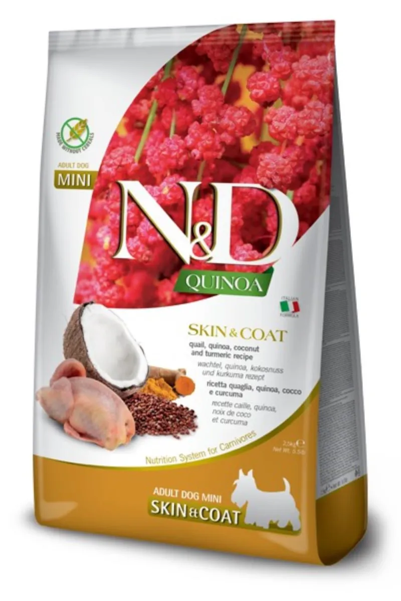 N&D QUINOA SKIN&COAT QUAIL&COCONUT MINI