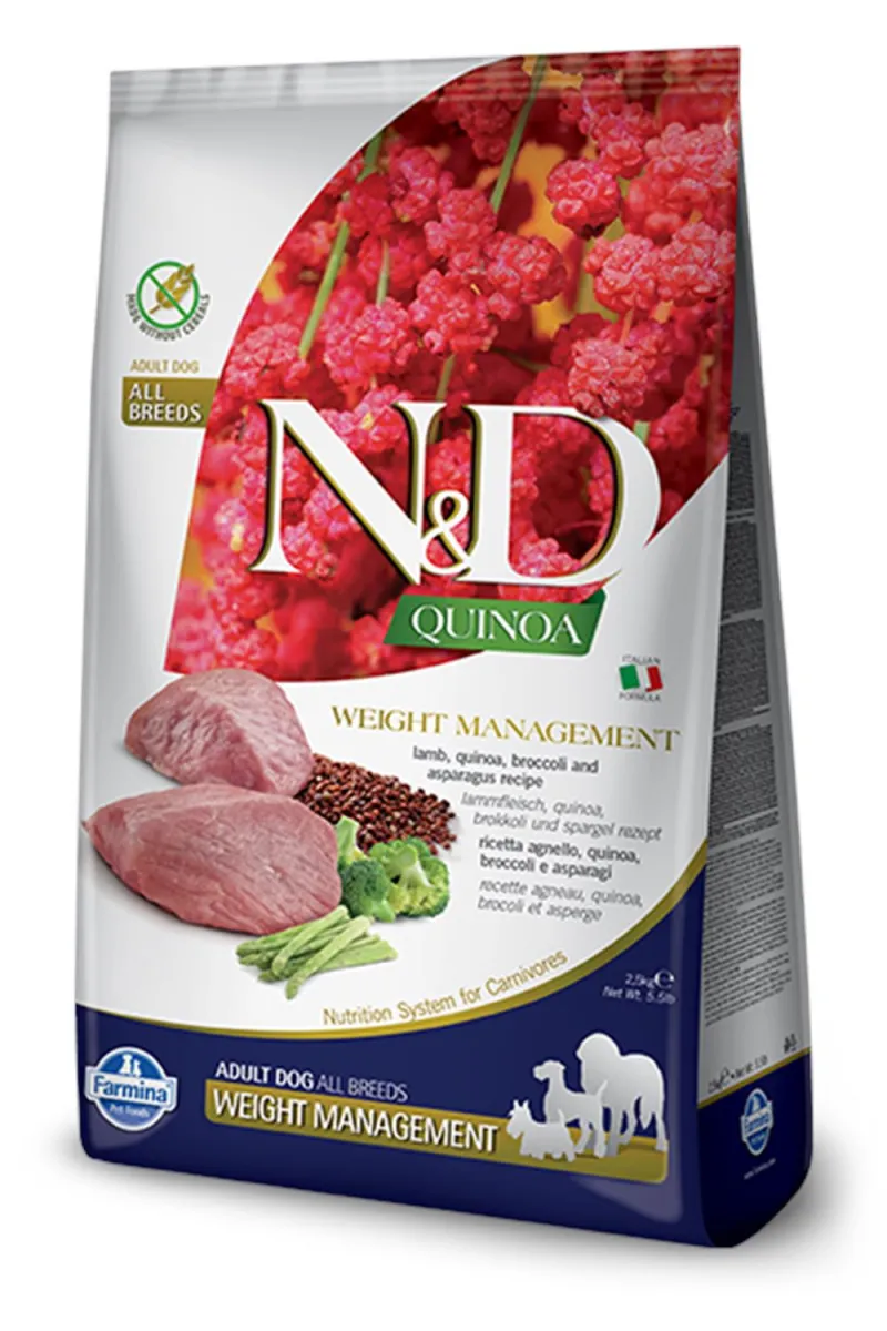 N&D QUINOA WEIGHT MANAGEMENT LAMB&ASPARAGUS