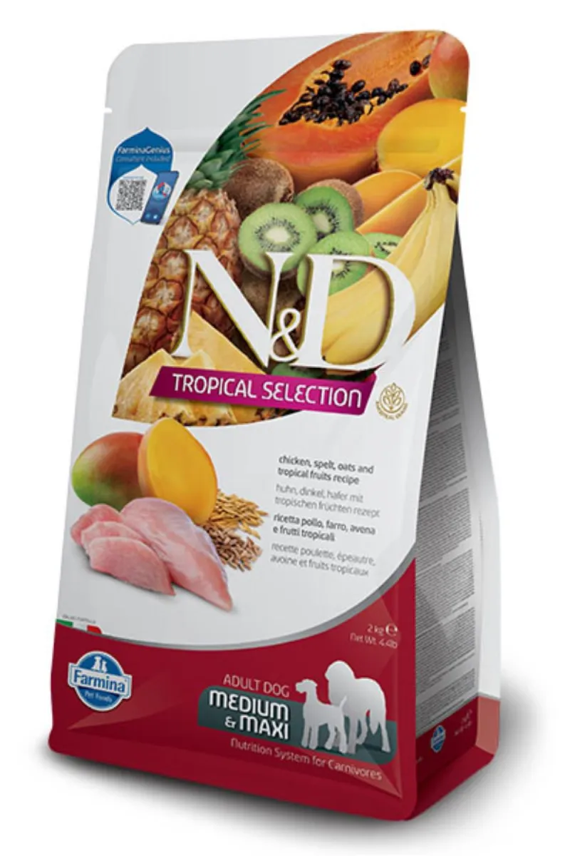 N&D TROPICAL CHICKEN MEDIUM&MAXI 10KG