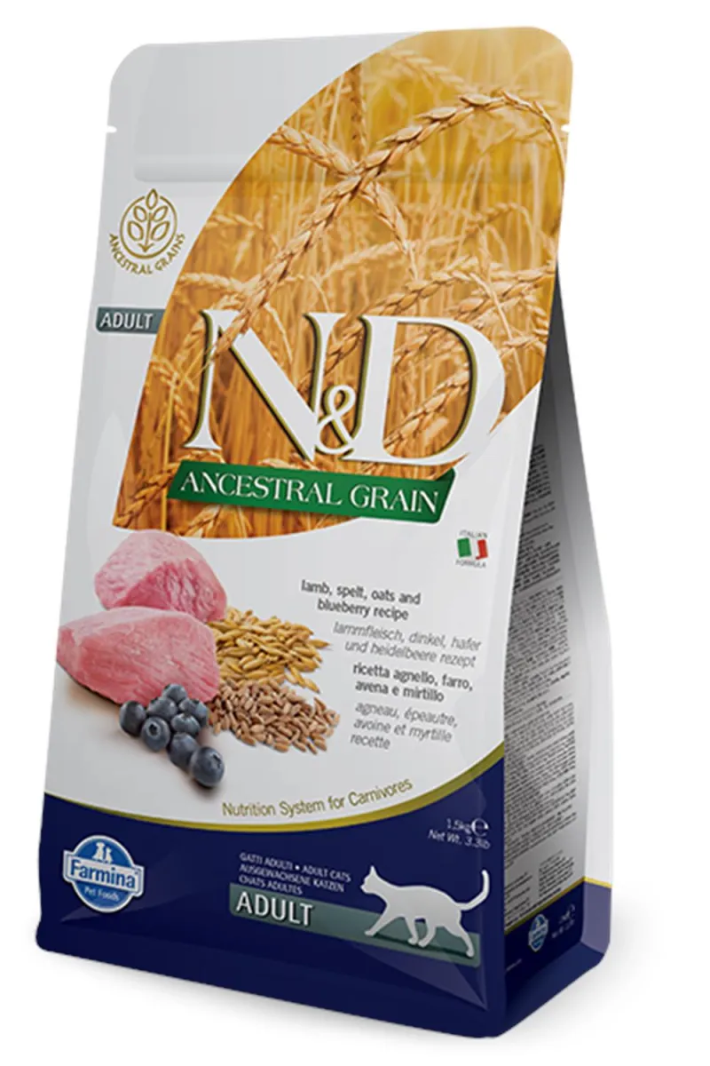 N&D AG Cat Lamb&Blueberry 10kg
