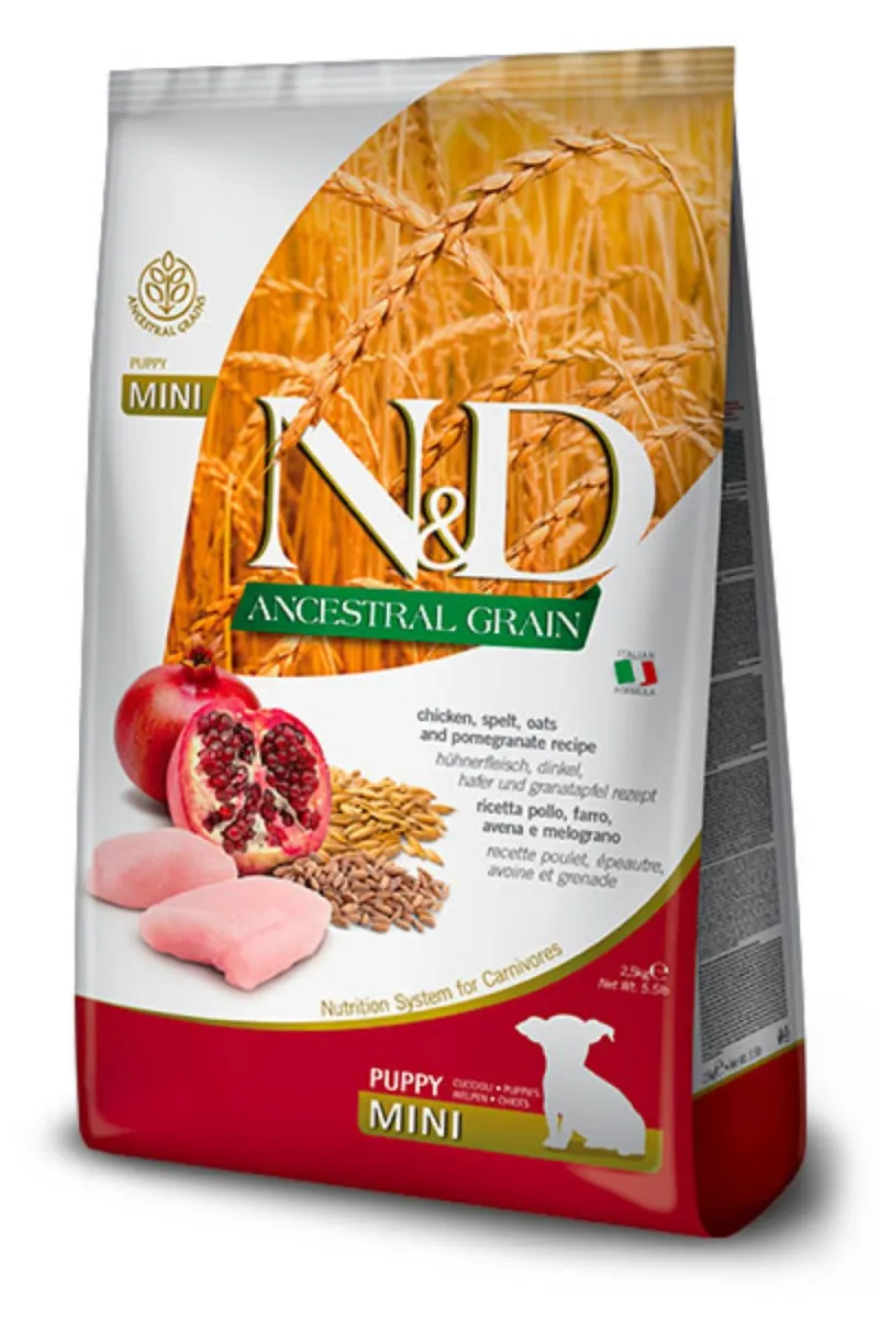 N&D AG Puppy Chicken&Pomegranate Mini 