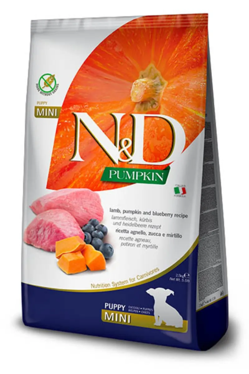 N&D Pumpkin Puppy Lamb&Blueberry Mini 7kg